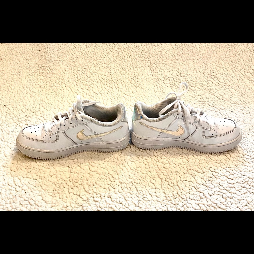 Nike Air Force 1 shiny chrome